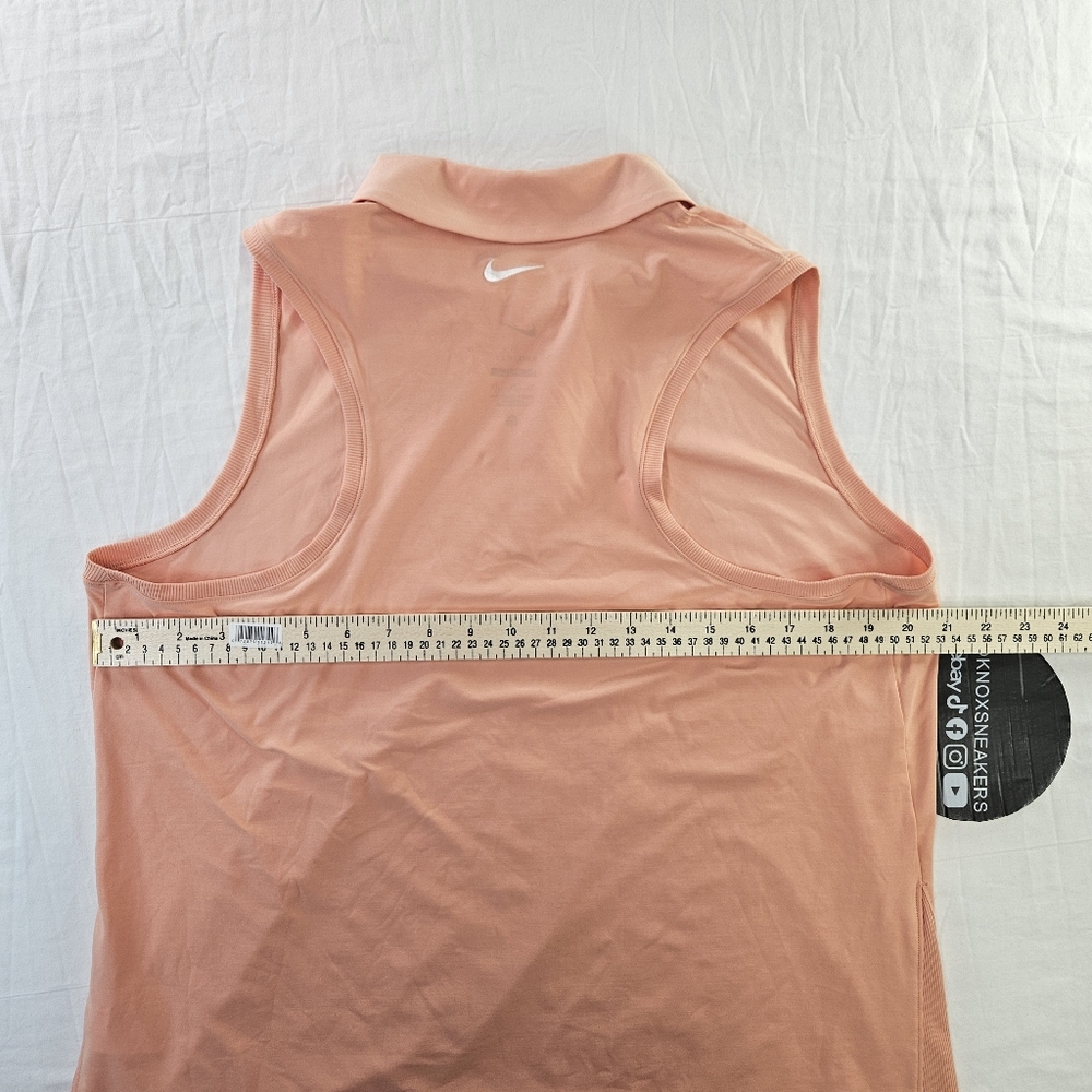 Nike Dri-Fit Victory Sleeveless Golf Polo Apricot FQ1572 Women's Size XLarge - Picture 5 of 6